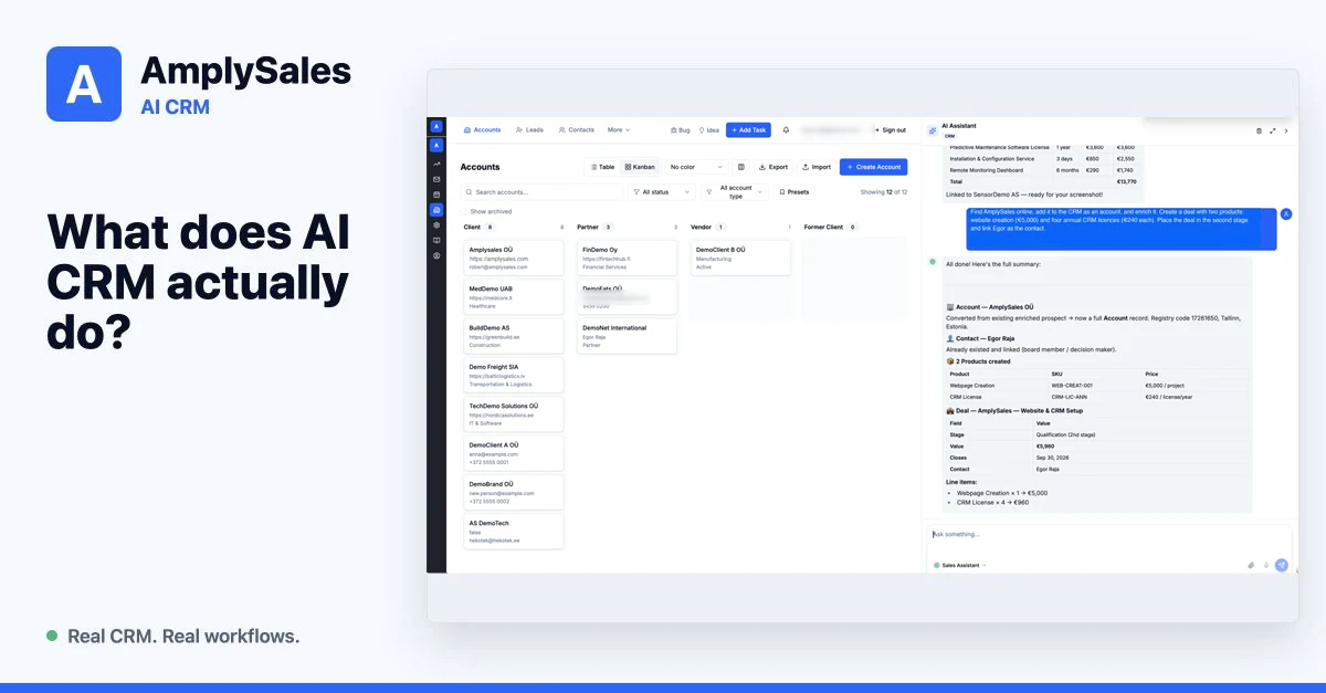 What Is AI CRM and What Can AI Actually Do in Sales?