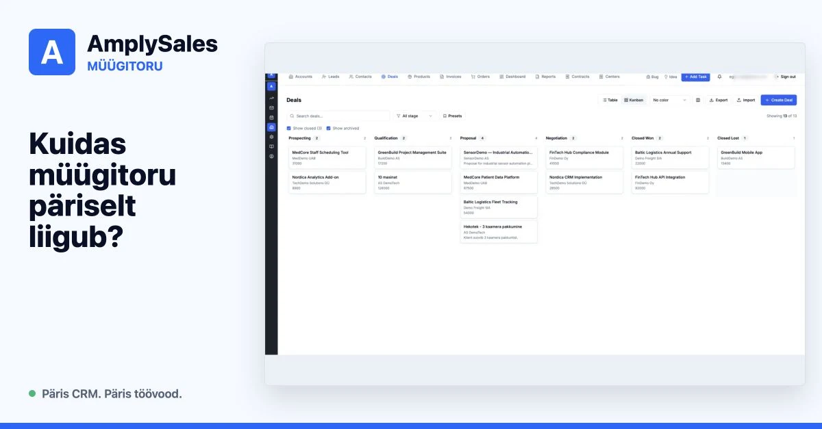 Müügitoru: mis see on ja kuidas seda CRM-is hallata